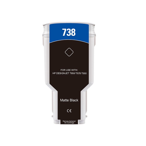 [HP738XLBK] 300ML Black Reman HP DesignJet T850,T870,XT870,XT950#498N8A