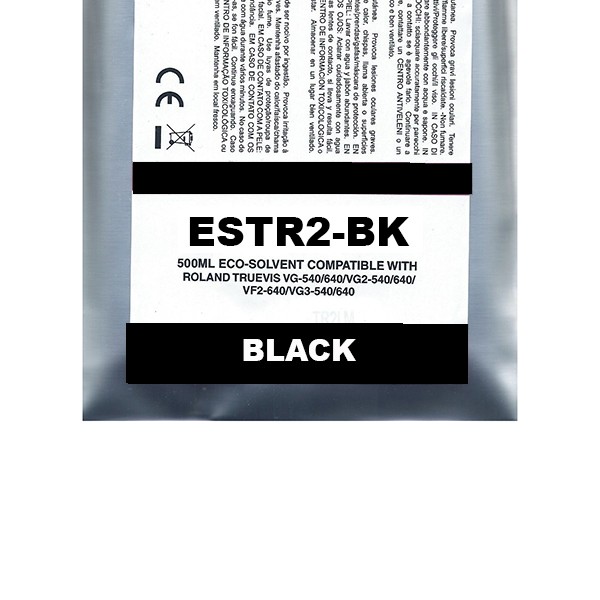 Black Pigment Eco-Solvent Ink Bag Compa Roland TrueVIS SG2,VG2,VF2,SG3,VG3#500ML