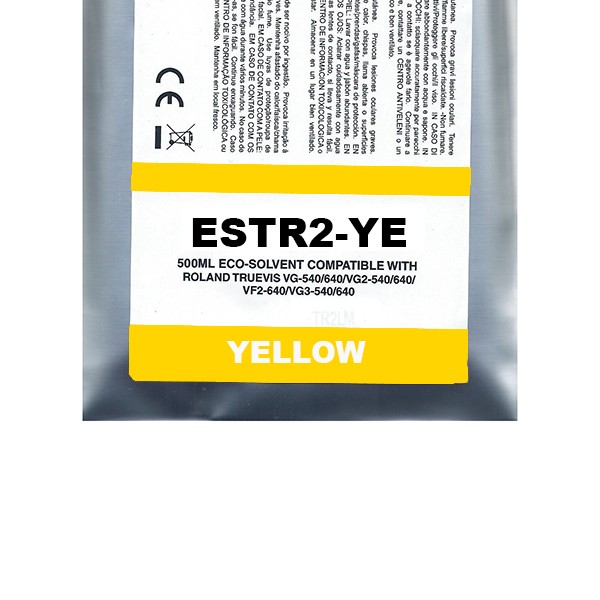 Yellow Eco-Solvent Ink Bag Compa Roland TrueVIS SG2,VG2,VF2,SG3,VG3#500ML