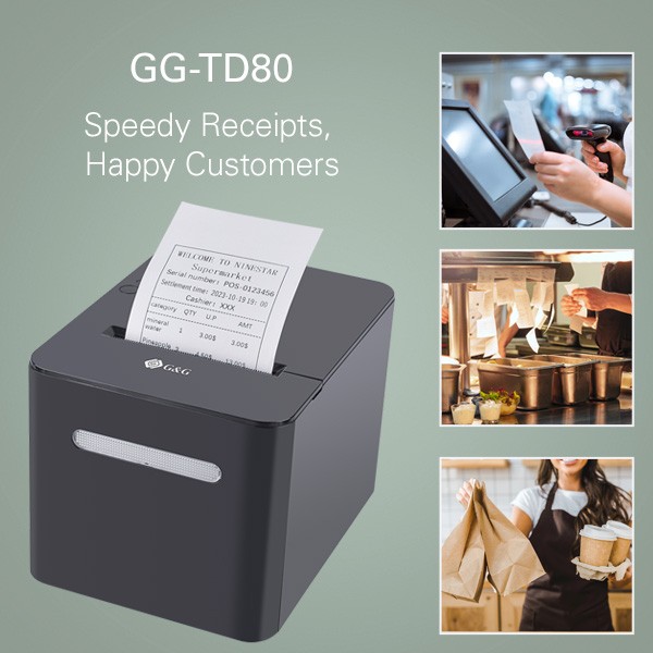 [GGTD80UL] Stampante Termica Scontrini 80 mm,taglio automatico,USB+LAN