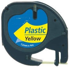 [NCPD91222] BK-Yellow 12mmX4m Plastica  Dymo 2000,LT100H,QX50#S0721670