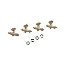 [KYCE7822] CET 4xUpper Picker Finger W/Spring Kyocera FS-1100,FS-1300D#2A820360#5MMW261LD055