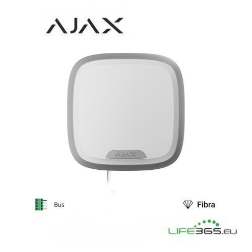 [AJ-117727] Ajax Superior StreetSiren Plus Fibra - Sirena cablata per interno/esterno bianca