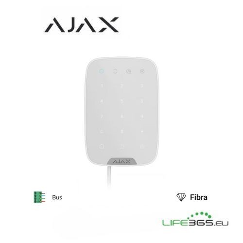 [AJ-44401] Ajax Superior Keypad Fibra white - Tastiera per interni cablata Bianca