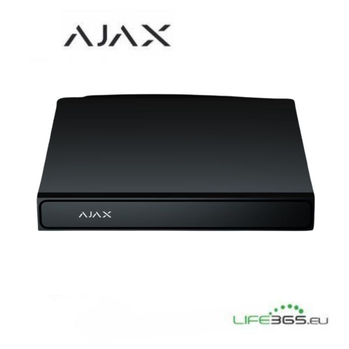 Ajax NVR H2DAC 16CH Nero – Videoregistratore di rete 16 canali 4K con 2 alloggiamenti HDD Hot-Swap