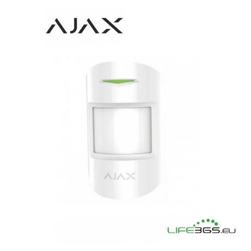 Ajax CombiProtect Rilevatore di Movimento e Rottura Vetro Pet Immune bianco