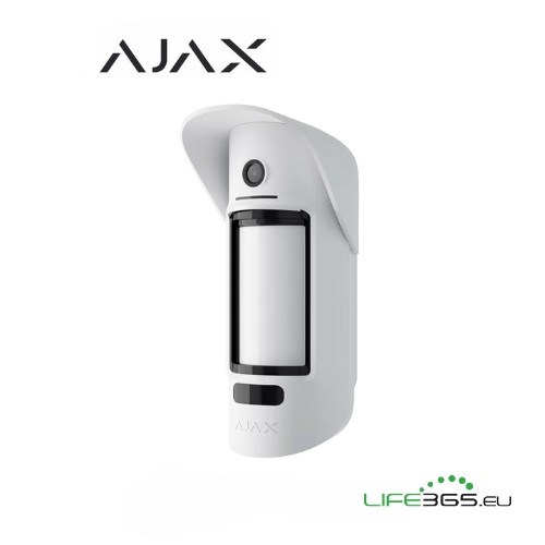 [AJ-38192] Ajax Sensore di movimento da esterno con fotocamera (MotionCam) da esterno bianc