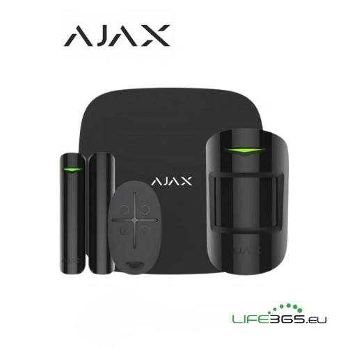 Ajax Kit di base 4G (StarterKit 4G) nero + SIM AJAX DA ATTIVARE INCLUSA