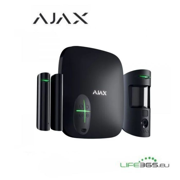 Ajax StarterKit Cam Plus HDR Nero Wi-Fi / 4G / Ethernet