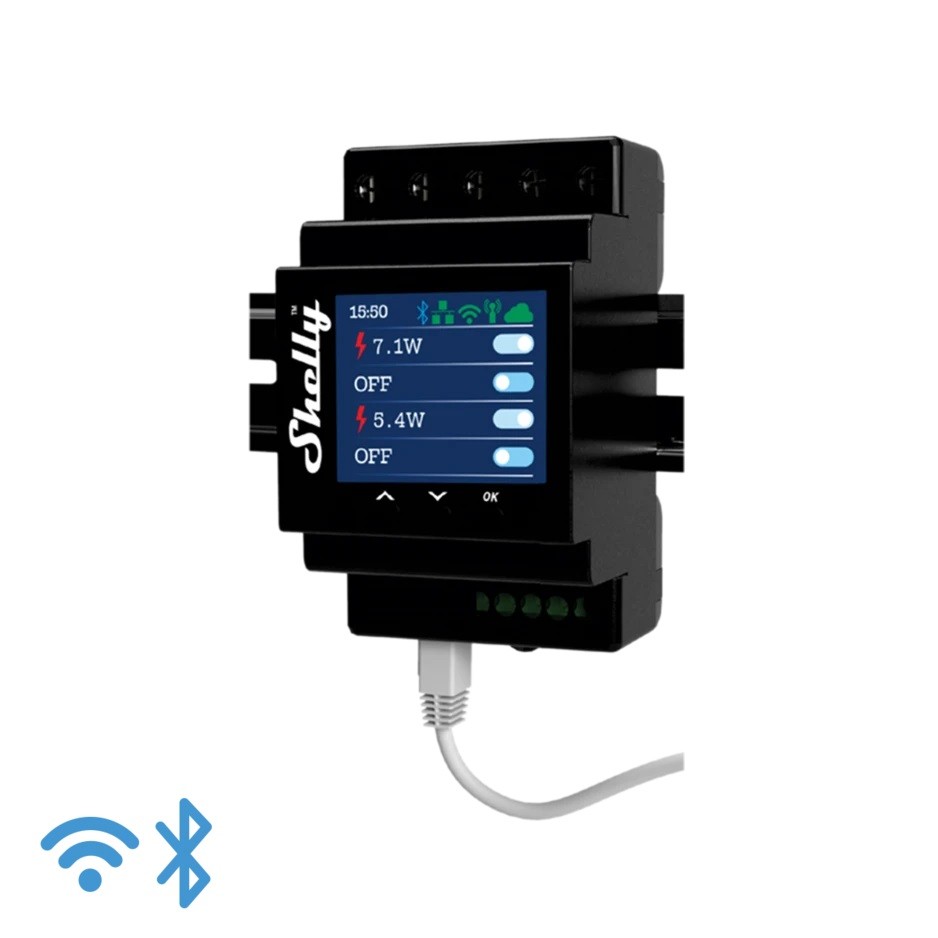 [SH-PRO4PM] Shelly Pro 4PM - IP Smart Relay DIN 4 ch. LAN/WiFi/BT + PM