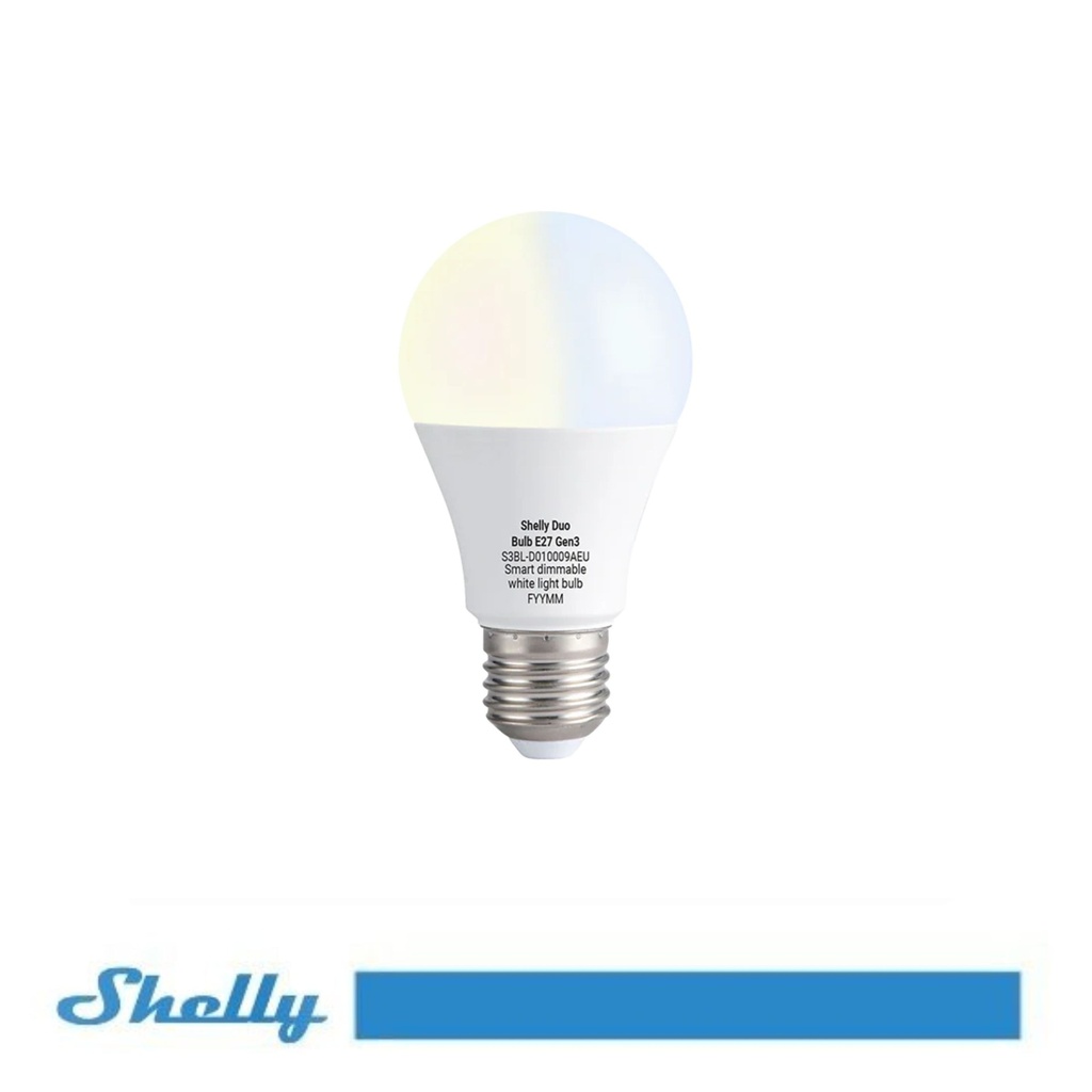 Shelly Lampadina LED Smart Wi-Fi a Luce Bianca Regolabile - CCT