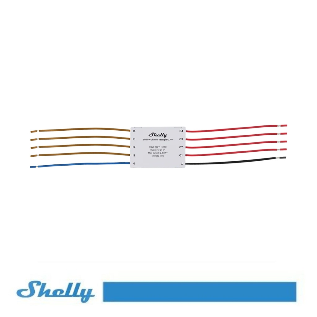 [SH-DEC4CH] Shelly 4-Channel Decoupler 230V