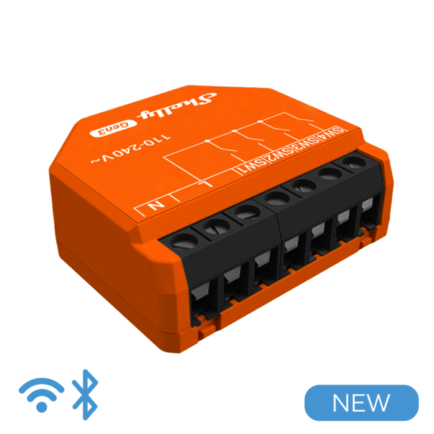 Shelly I4 Gen3 - Smart Control 4 input AC WiFi/BT