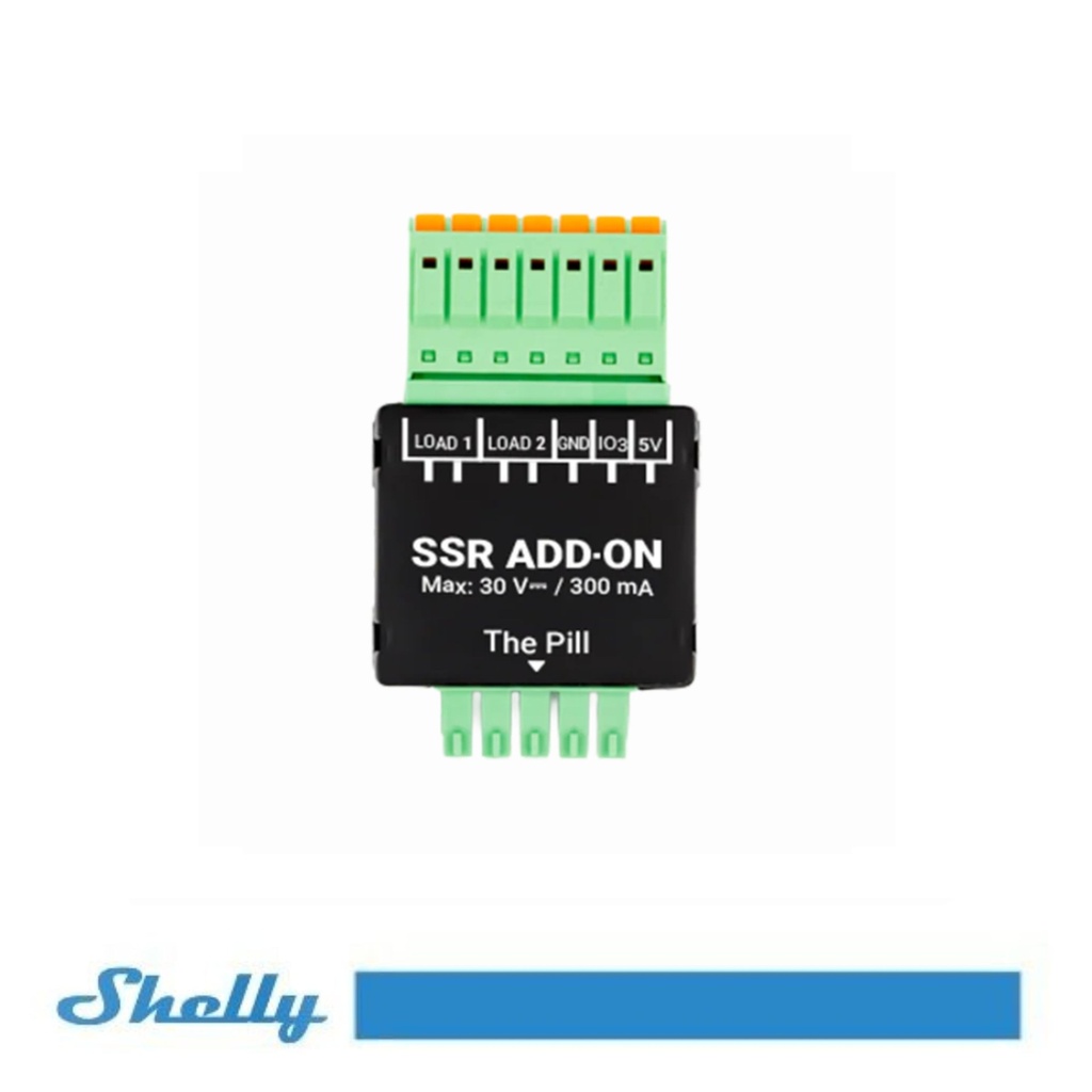 Shelly Modulo aggiuntivo relè allo stato solido SSR a doppio canale per Shelly Pill