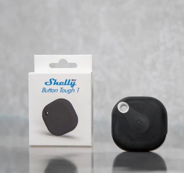 [SH-BBT1BL] Shelly BLU Button Tough 1 ZB Black - Pulsante Smart Bluetooth + zigbee IP54 Nero