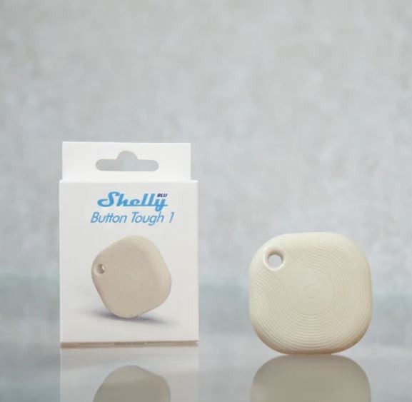 [SH-BBT1W] Shelly BLU Button Tough 1 ZB Ivory - Pulsante Smart Bluetooth + zigbee IP54 Bianco