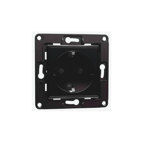 Shelly Wall Socket 1, Presa a muro EU/Schuko Nera