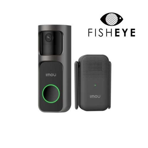 Imou Kit Videocampanello 3S a batteria 2.5K con lente FISHEYE + cicalin wireless