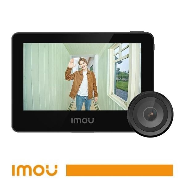 Imou Telecamera spioncino video Wi-Fi VD1 5MP con schermo interno 4,3" per porta