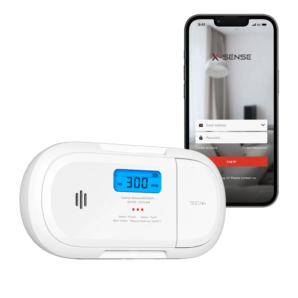 X-Sense Sensore CO-Monossido Wi-Fi a batteria sostituibile