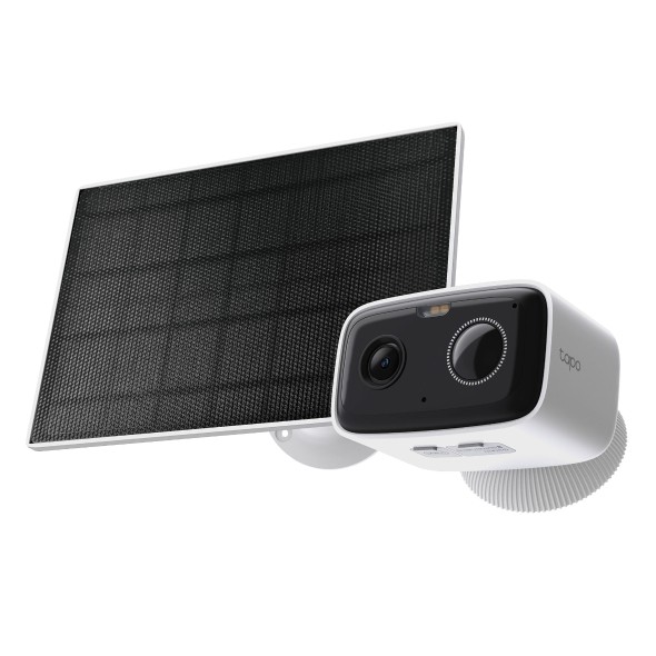 [TP-TC80KIT] Tapo Kit Telecamera Outdoor Wireless 1080p + Pannello Solare, Batteria 5200mAh, AI e Visione Notturna a colori