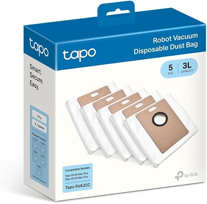[TP-RVA220] Tapo RVA202 Kit Sacchetti ricambio Robot RV20 Max Plus (5 pezzi) Serie RV20/30