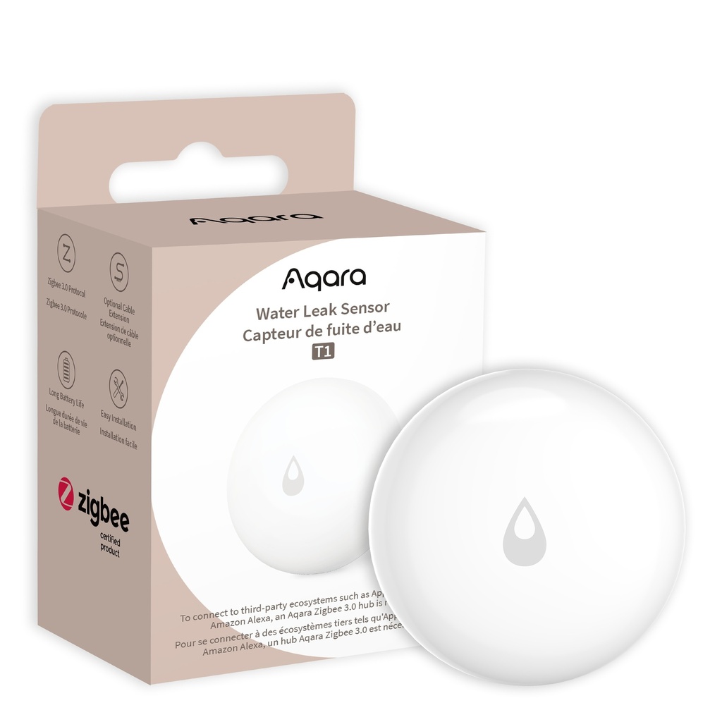 [AQ-WL-S02D] Aqara Sensore Perdite d'Acqua T1 Zigbee