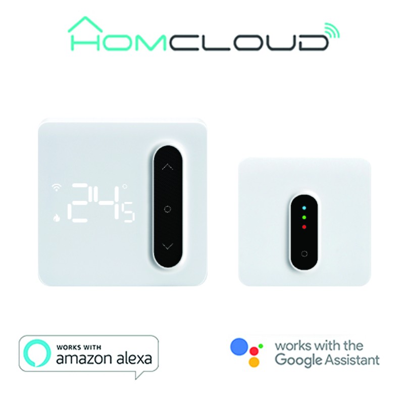 [SW-CRF] Cronotermostato digitale Smart Homcloud Wi-Fi + ricevitor RF
