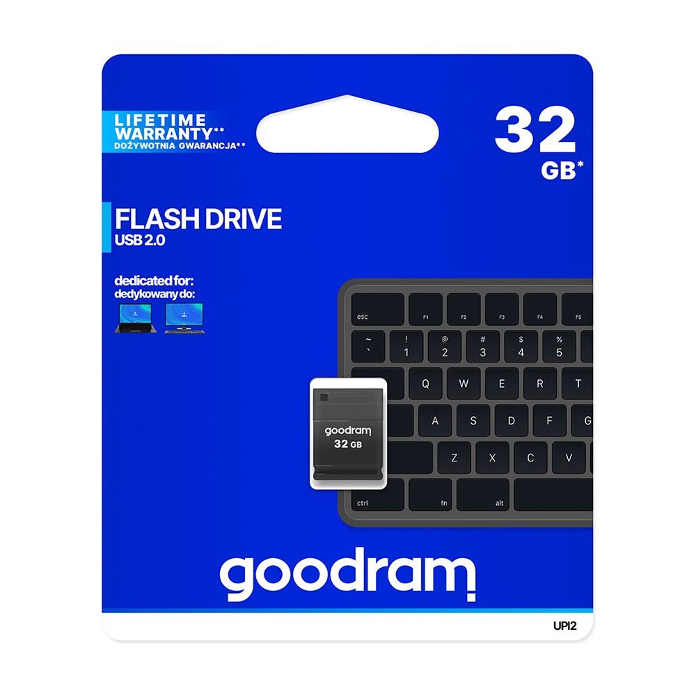 Goodram Pendrive UPI2 32GB USB MINI 2.0 blk - retail blister - UPI2-0320K0R11