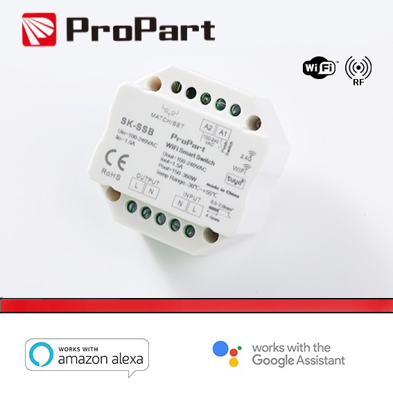 [SK-SSB] Modulo Smart Pulsante 220V AC 1CHx1.5A Wi-Fi+RF 2.4G
