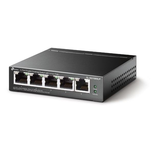 [TL-SG1005LP] Switch desktop 5 porte Gigabit 4 porte PoE+ TL-SG1005LP