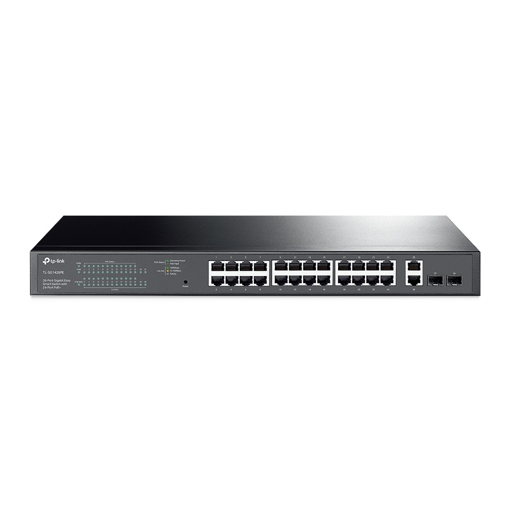 [TL-SG1428PE] 8-Port Gigabit Easy Smart PoE Switch with 24-Port PoE+