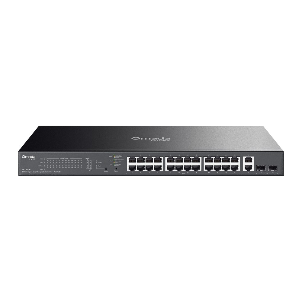 [OMA-ES228GP] Omada 28-Port Gigabit Easy Managed Switch with 24-Port PoE+