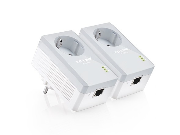 TP-Link Kit 2 powerline con Shuko passante 1 port LAN - TL-PA4010P KIT