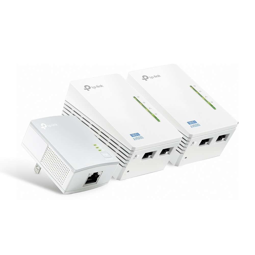 [TL-WPA4220TKIT] TP-Link Kit 3 powerline AV600 WiFi 300Mbps 2 Porte LAN - TL-WPA4220 TKIT