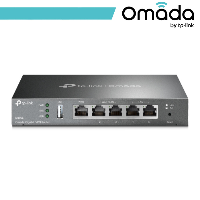 [OMA-ER605] Omada Router Gateway VPN Gigabit Multi-WAN SafeStream - ER605
