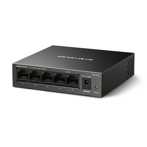 [MS-MS105GS] Switch 5-Porte Metallo 10/100/1000Mbps - Mercusys MS105GS