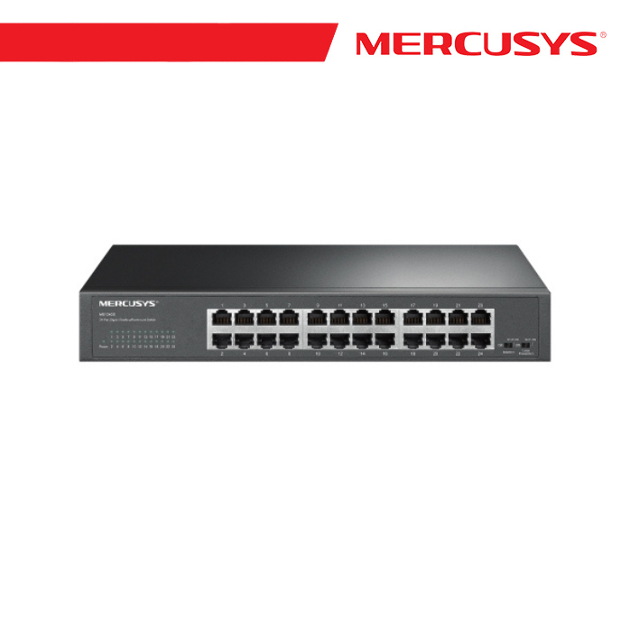[MS-MS124GS] Mercusys 24-Port Gigabit Desktop/Rackmount Switch - MS124GS