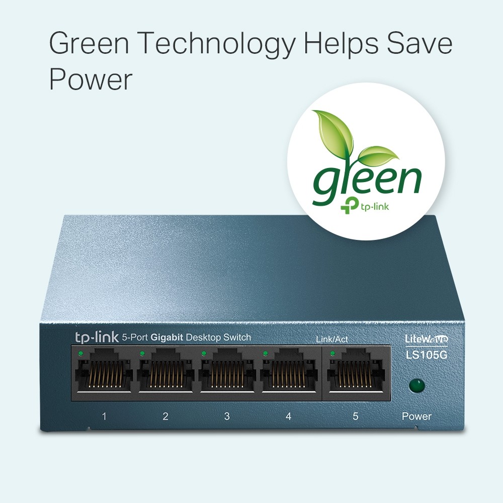 [TL-LS105G] Switch Desktop 5 Porte 10/100/1000Mbps
