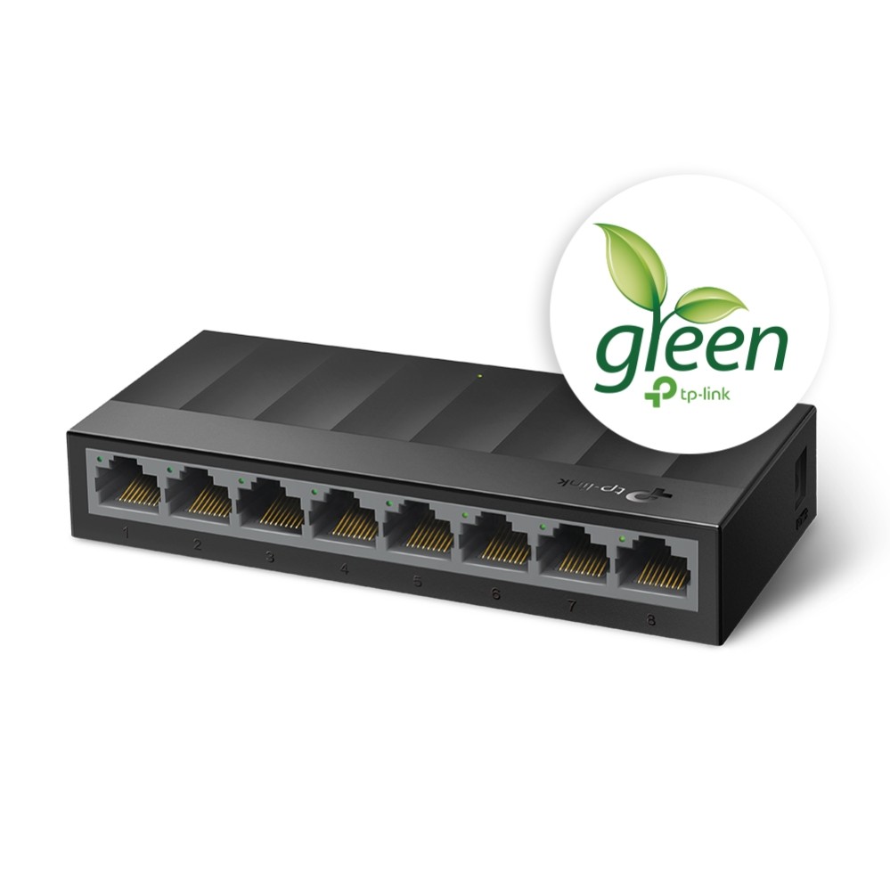 [TL-LS1008G] Switch Desktop 8 Porte 10/100/1000Mbps Risparmio energetico