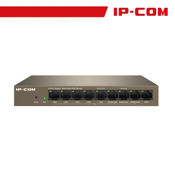 [IC-M20-8G-POE] IP-COM Router/AP Controller - 9 porte Cloud Managed PoE, max 4 WAN | M20-8G-PoE