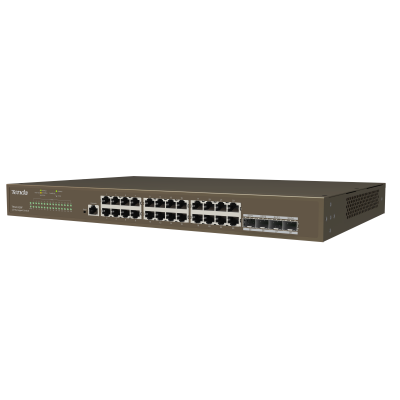Tenda Switch Gigabit gestito L2 - 28 porte (24 GE + 4 SFP) | TEG3328F