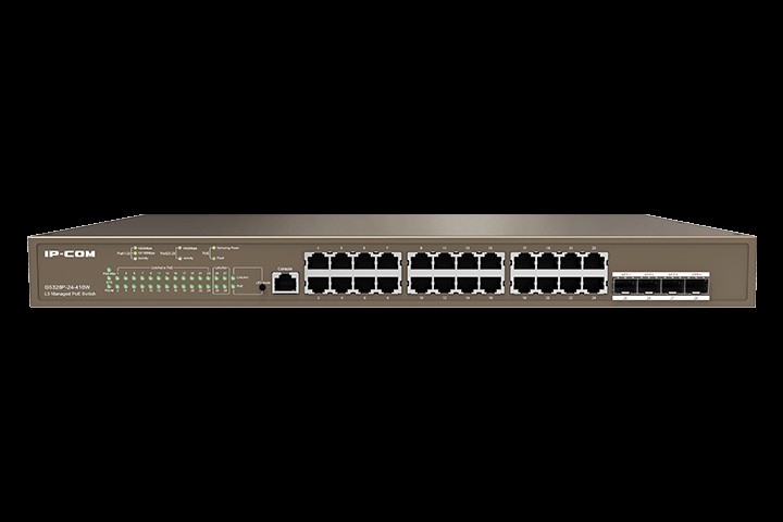 IP-COM Switch Gigab PoE cloud manag L3-28port(24GE PoE+4SFP)Pro | G5328P-24-410W