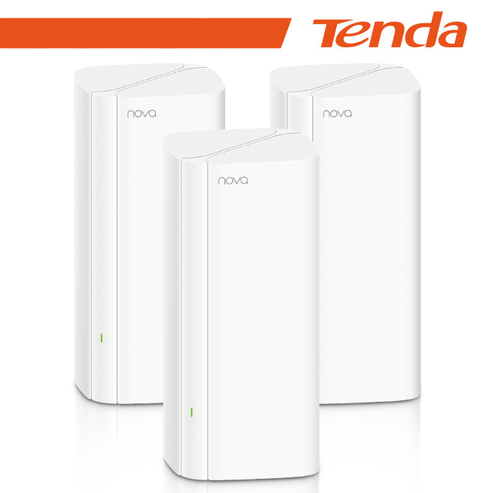 [NT-EX12-3] Tenda Sistema Mesh Wi-Fi 6(AX3000) 3port GE -Kit 3pz(fino 650 m²) | EX12(3-pack)