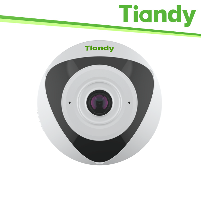 Tiandy Telecamera Fisheye Pro 5MP 1.4mm, Tripwire, Heatmap, PoE - TC-C35VN
