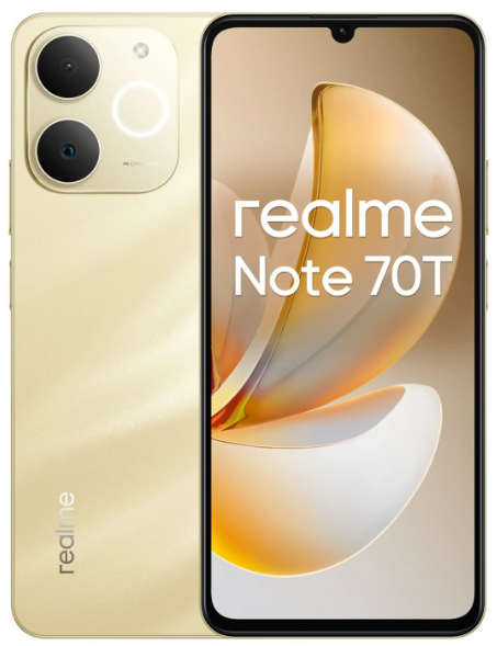 [DSRLMN70T256GD] Realme Note 70T 4+256GB Beach Gold - Brand
