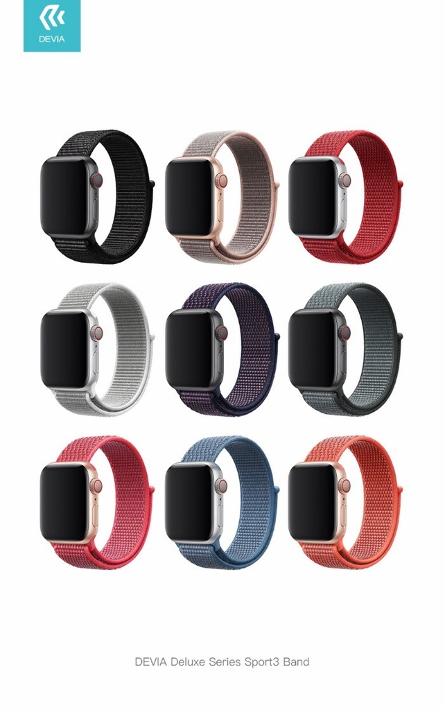 [DEC40S3257PS] Cinturino Apple Watch 4 serie 40mm Delux Sport 3 Pink Sand