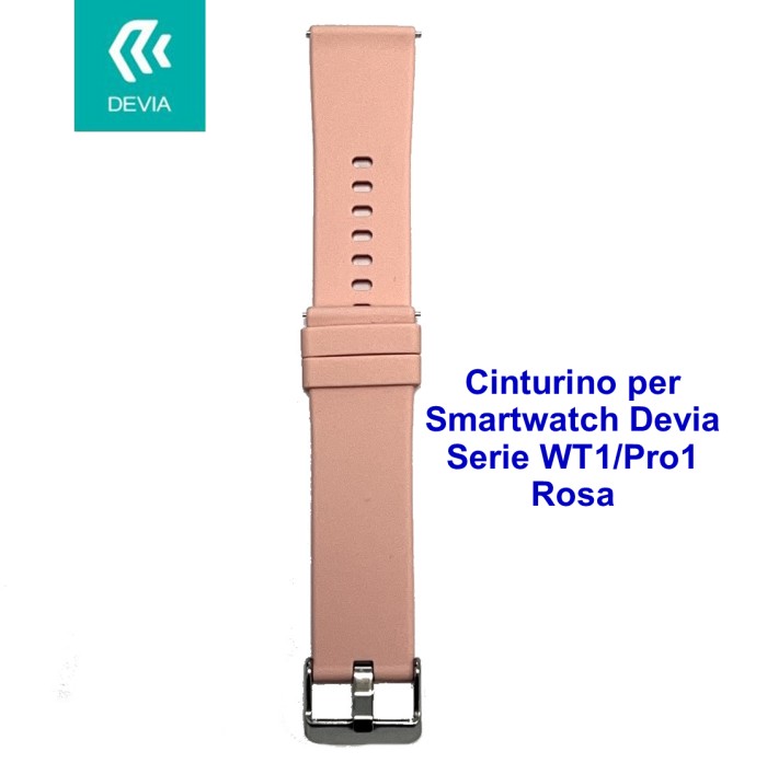 [DEWT1P868P] Cinturino per smartwatch Devia Serie WT1 / Pro1 Rosa