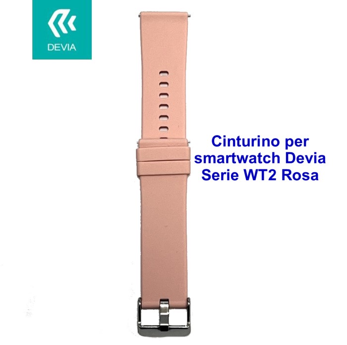 [DEWT2B114P] Cinturino per smartwatch Devia Serie WT2 Rosa