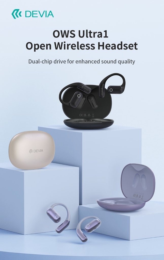 [DEEM043292G] Auricolari EM043 wireless senza inserimento nell'orecchio OWS Ultra1 Oro